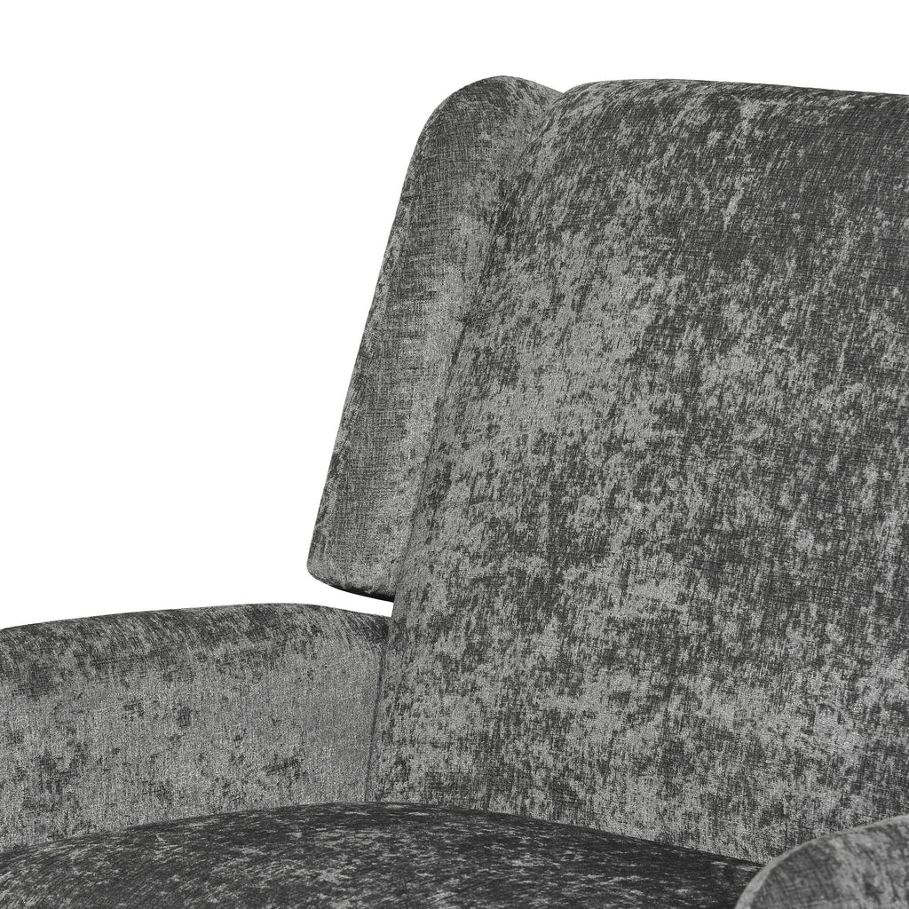 Fauteuil inclinable surdimensionné en tissu texturé Roomfitters, confortable pour le salon