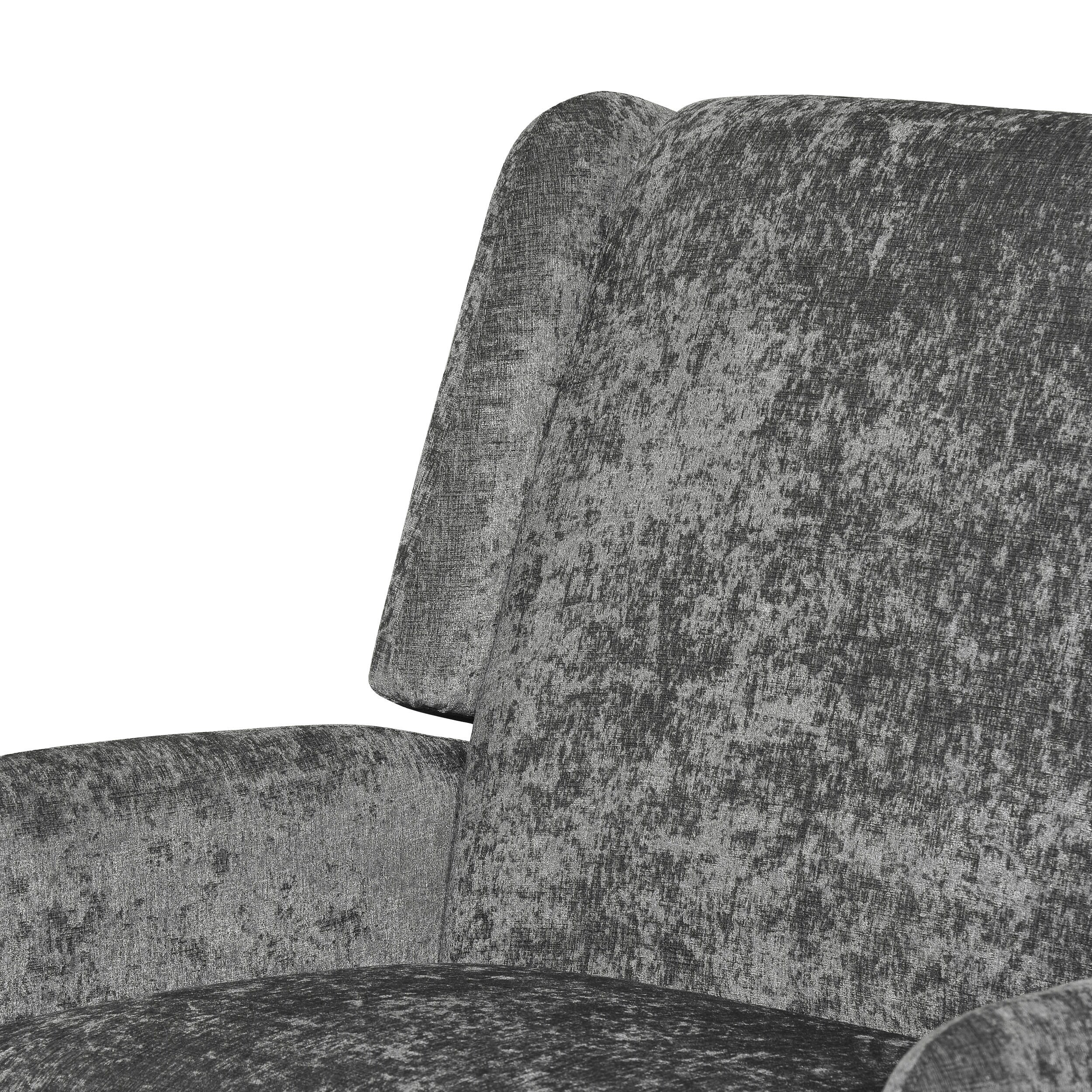 Fauteuil inclinable surdimensionné en tissu texturé Roomfitters, confortable pour le salon
