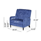 Fauteuil inclinable surdimensionné en tissu texturé Roomfitters, confortable pour le salon