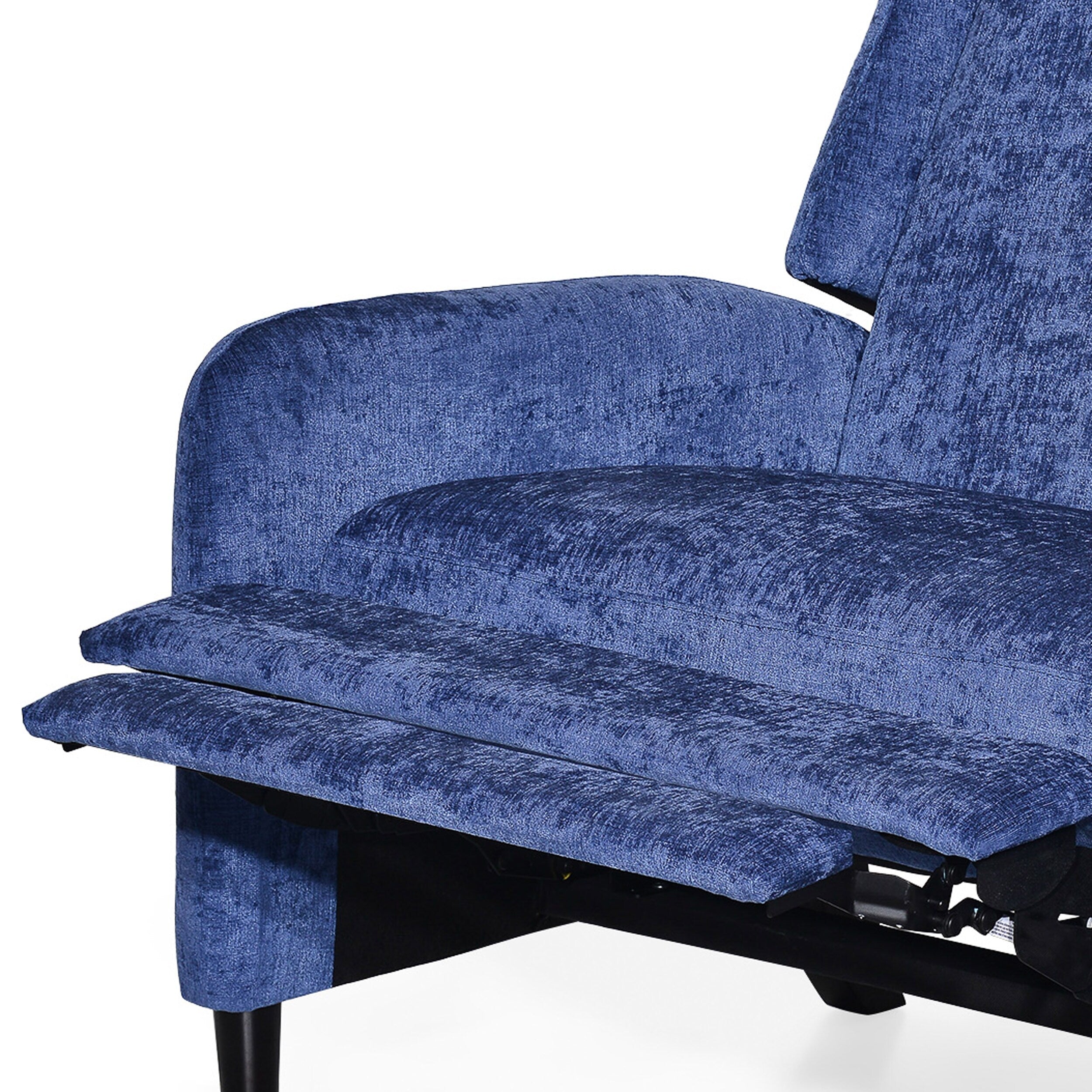Fauteuil inclinable surdimensionné en tissu texturé Roomfitters, confortable pour le salon