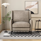 Fauteuil inclinable surdimensionné en tissu texturé Roomfitters, confortable pour le salon