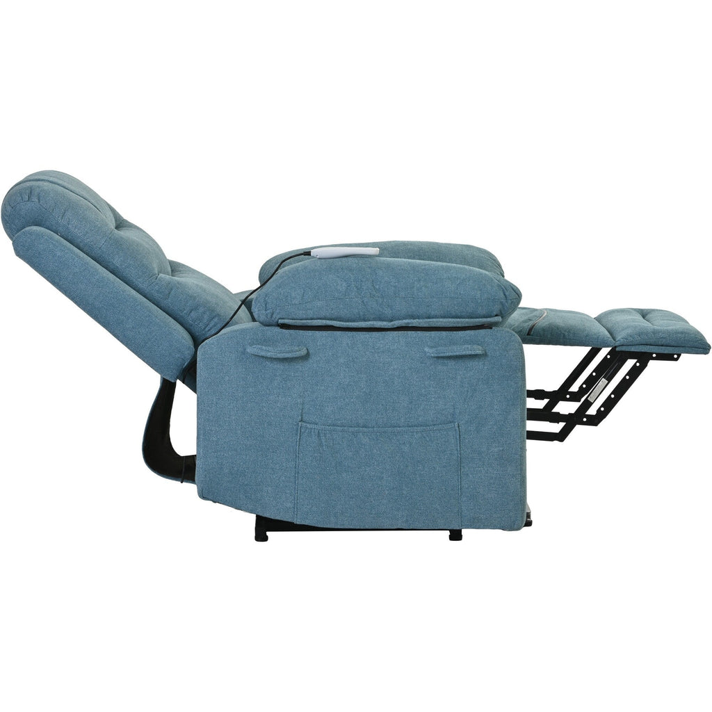 Fauteuil inclinable massant et releveur électrique Roomfitters avec chaleur apaisante, modes de massage réglables et options d'inclinaison infinies
