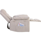 Fauteuil inclinable massant et releveur électrique Roomfitters avec chaleur apaisante, modes de massage réglables et options d'inclinaison infinies