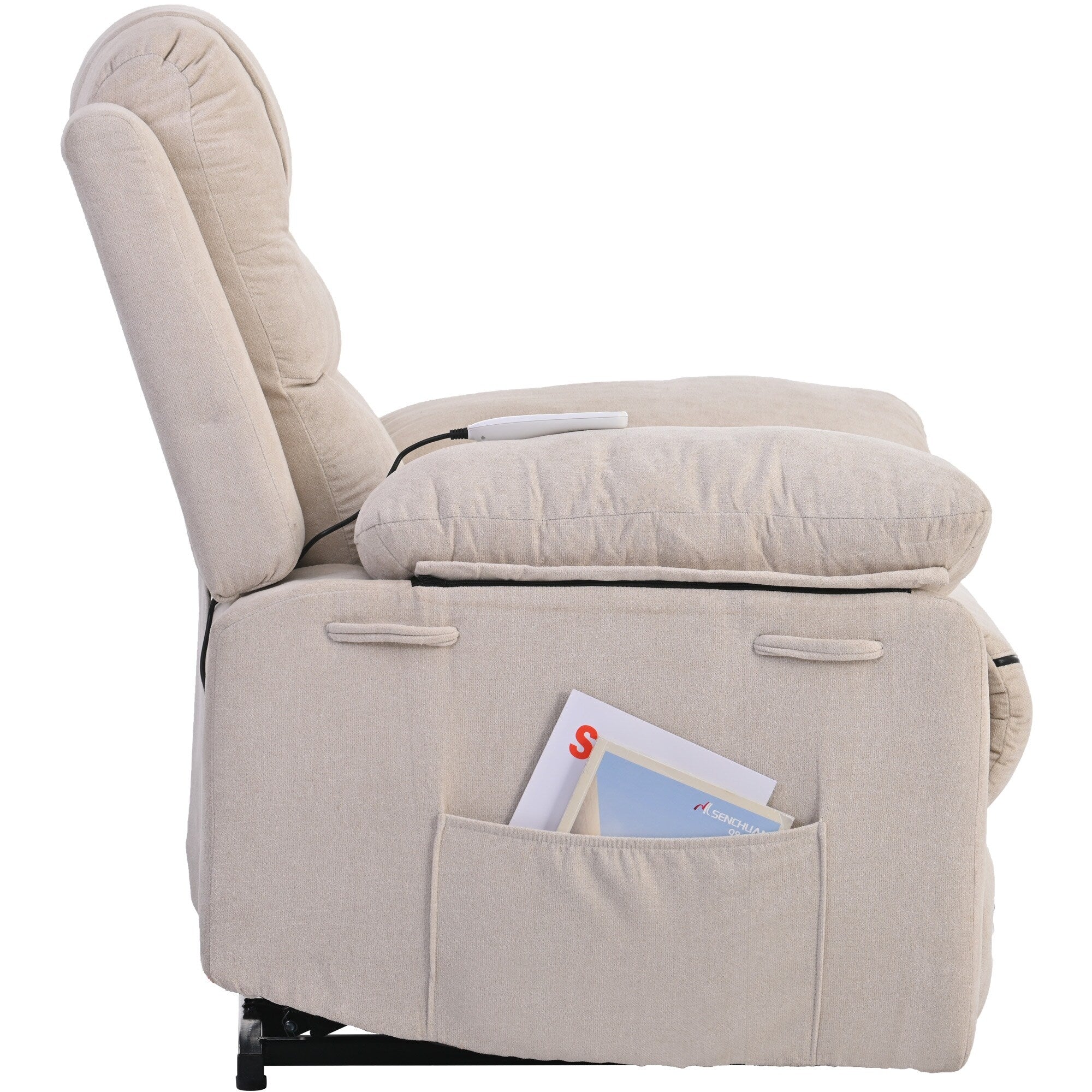 Fauteuil inclinable massant et releveur électrique Roomfitters avec chaleur apaisante, modes de massage réglables et options d'inclinaison infinies