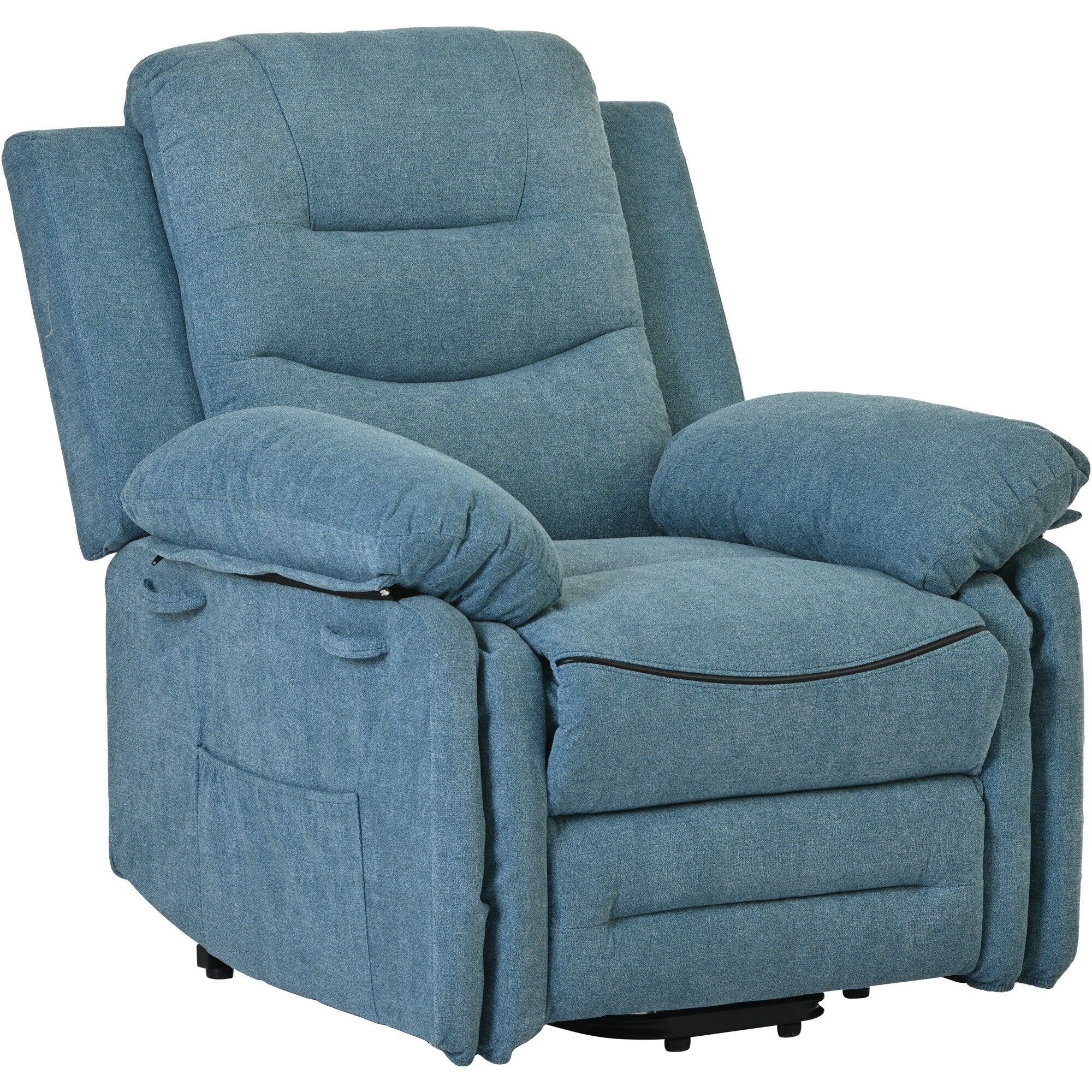 Fauteuil inclinable massant et releveur électrique Roomfitters avec chaleur apaisante, modes de massage réglables et options d'inclinaison infinies