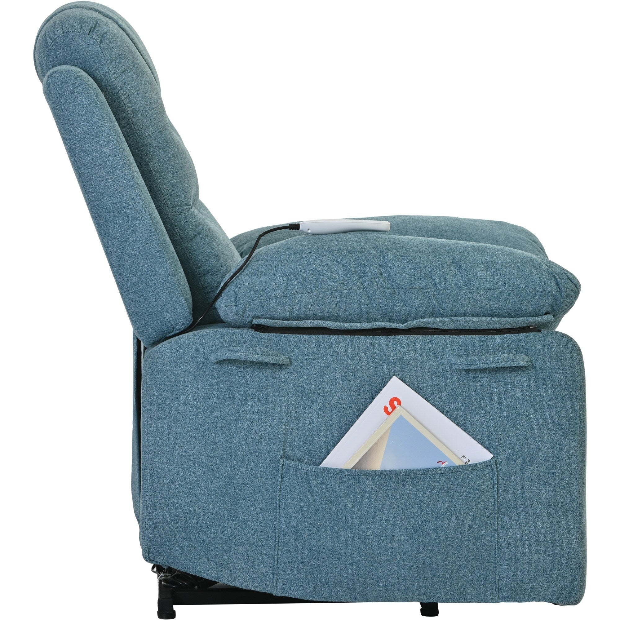 Fauteuil inclinable massant et releveur électrique Roomfitters avec chaleur apaisante, modes de massage réglables et options d'inclinaison infinies