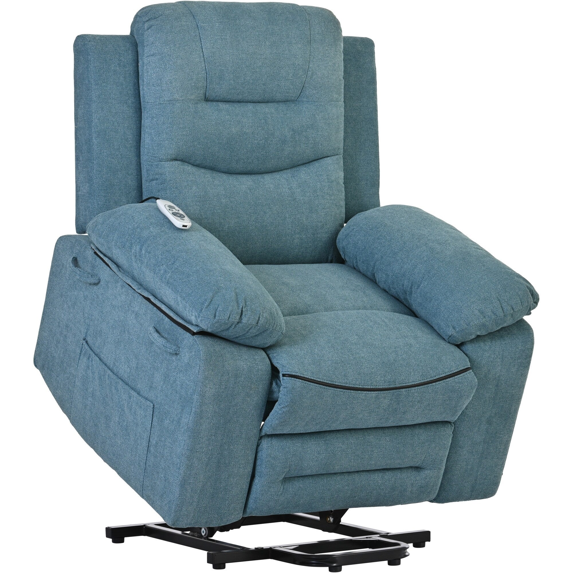 Fauteuil inclinable massant et releveur électrique Roomfitters avec chaleur apaisante, modes de massage réglables et options d'inclinaison infinies