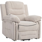 Fauteuil inclinable massant et releveur électrique Roomfitters avec chaleur apaisante, modes de massage réglables et options d'inclinaison infinies
