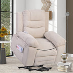 Fauteuil inclinable massant et releveur électrique Roomfitters avec chaleur apaisante, modes de massage réglables et options d'inclinaison infinies