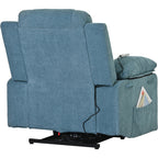 Fauteuil inclinable massant et releveur électrique Roomfitters avec chaleur apaisante, modes de massage réglables et options d'inclinaison infinies