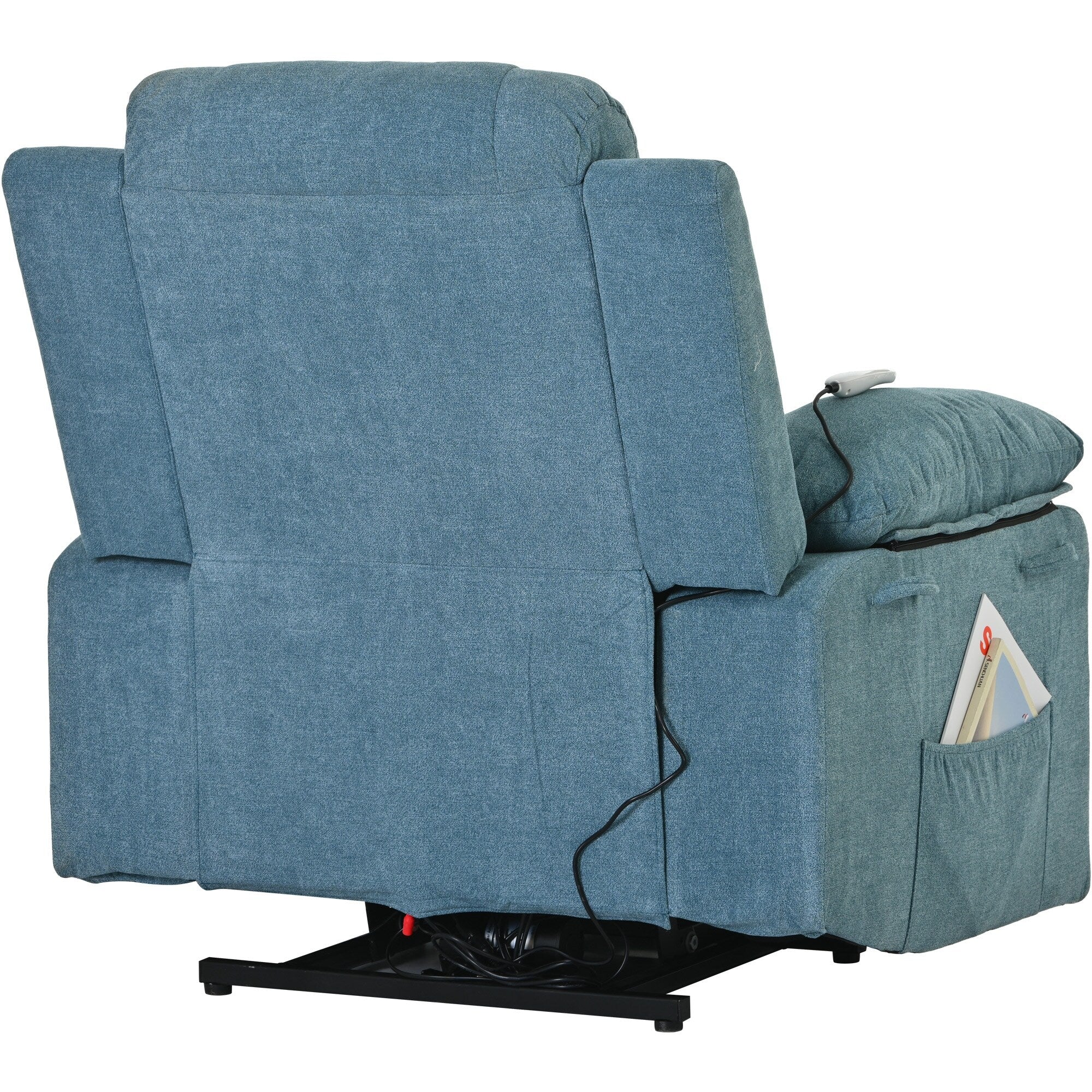 Fauteuil inclinable massant et releveur électrique Roomfitters avec chaleur apaisante, modes de massage réglables et options d'inclinaison infinies