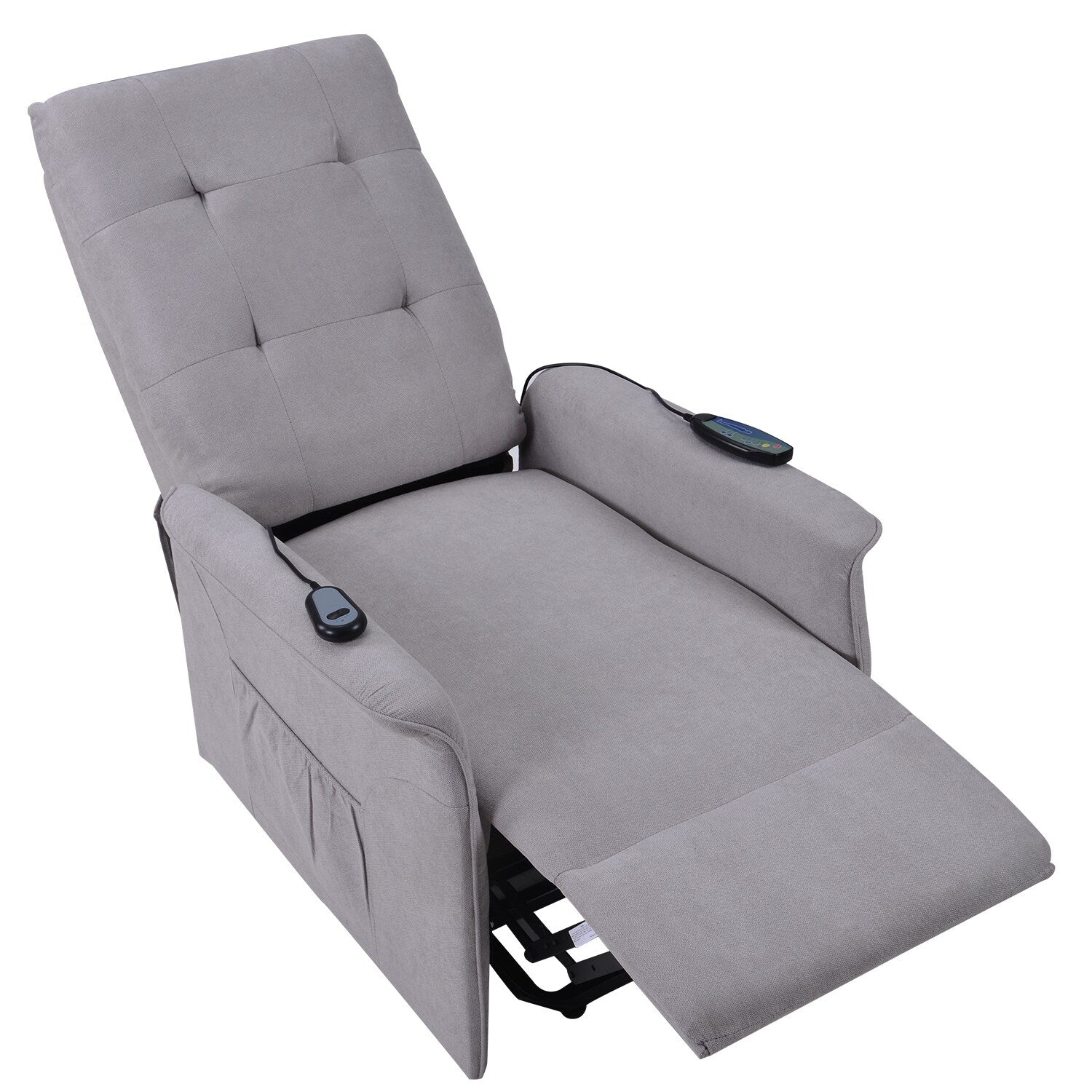 Fauteuil inclinable électrique Roomfitters avec massage réglable et mécanisme de levage en douceur