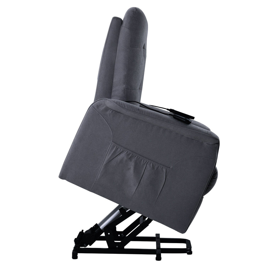 Fauteuil inclinable électrique Roomfitters avec massage réglable et mécanisme de levage en douceur