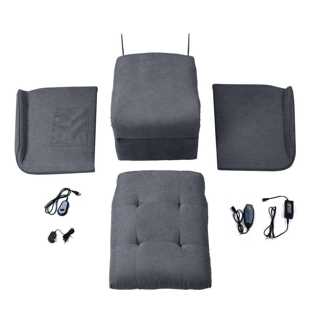 Fauteuil inclinable électrique Roomfitters avec massage réglable et mécanisme de levage en douceur