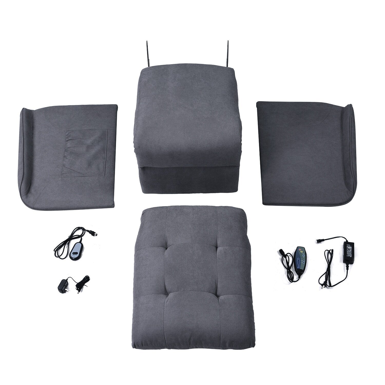 Fauteuil inclinable électrique Roomfitters avec massage réglable et mécanisme de levage en douceur