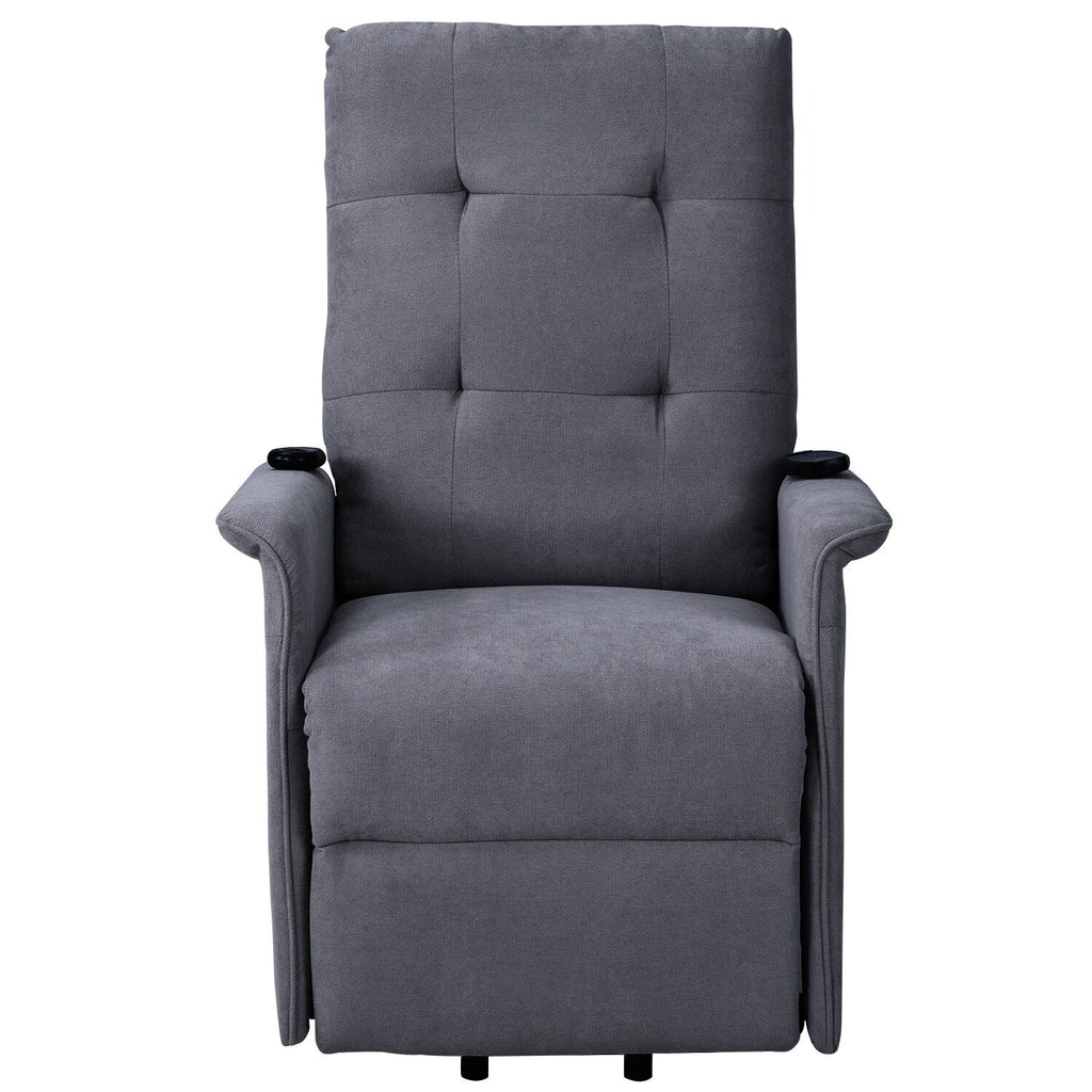 Fauteuil inclinable électrique Roomfitters avec massage réglable et mécanisme de levage en douceur