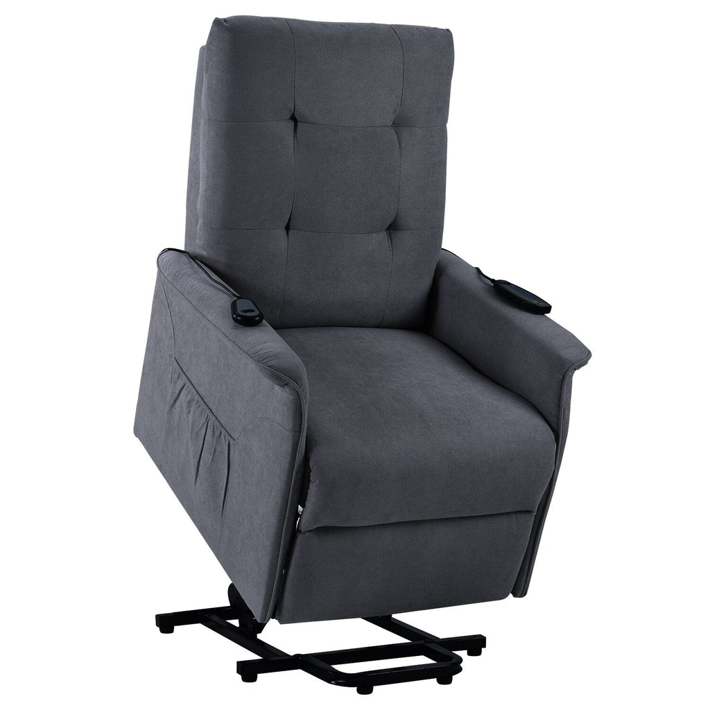 Fauteuil inclinable électrique Roomfitters avec massage réglable et mécanisme de levage en douceur