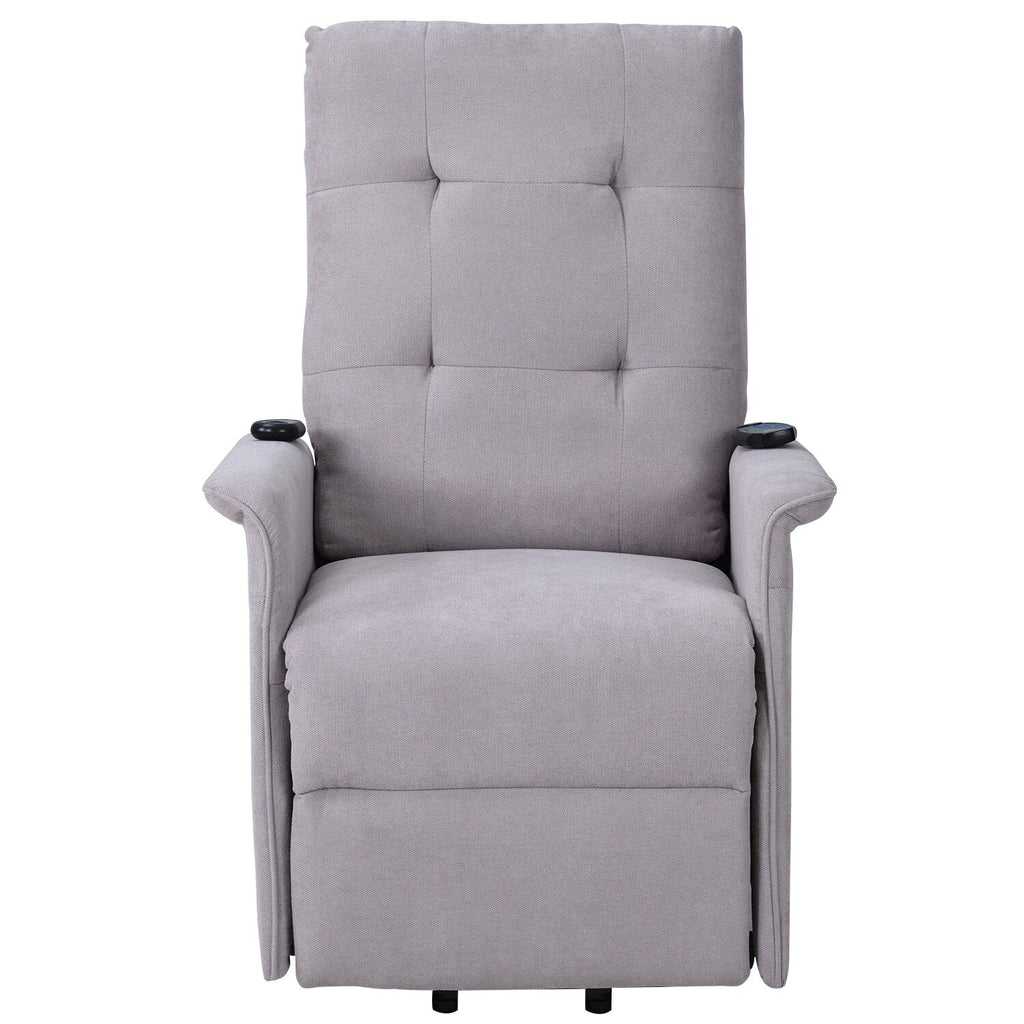 Fauteuil inclinable électrique Roomfitters avec massage réglable et mécanisme de levage en douceur