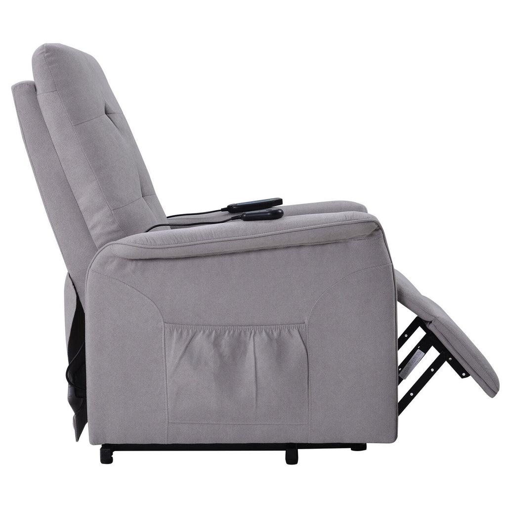 Fauteuil inclinable électrique Roomfitters avec massage réglable et mécanisme de levage en douceur