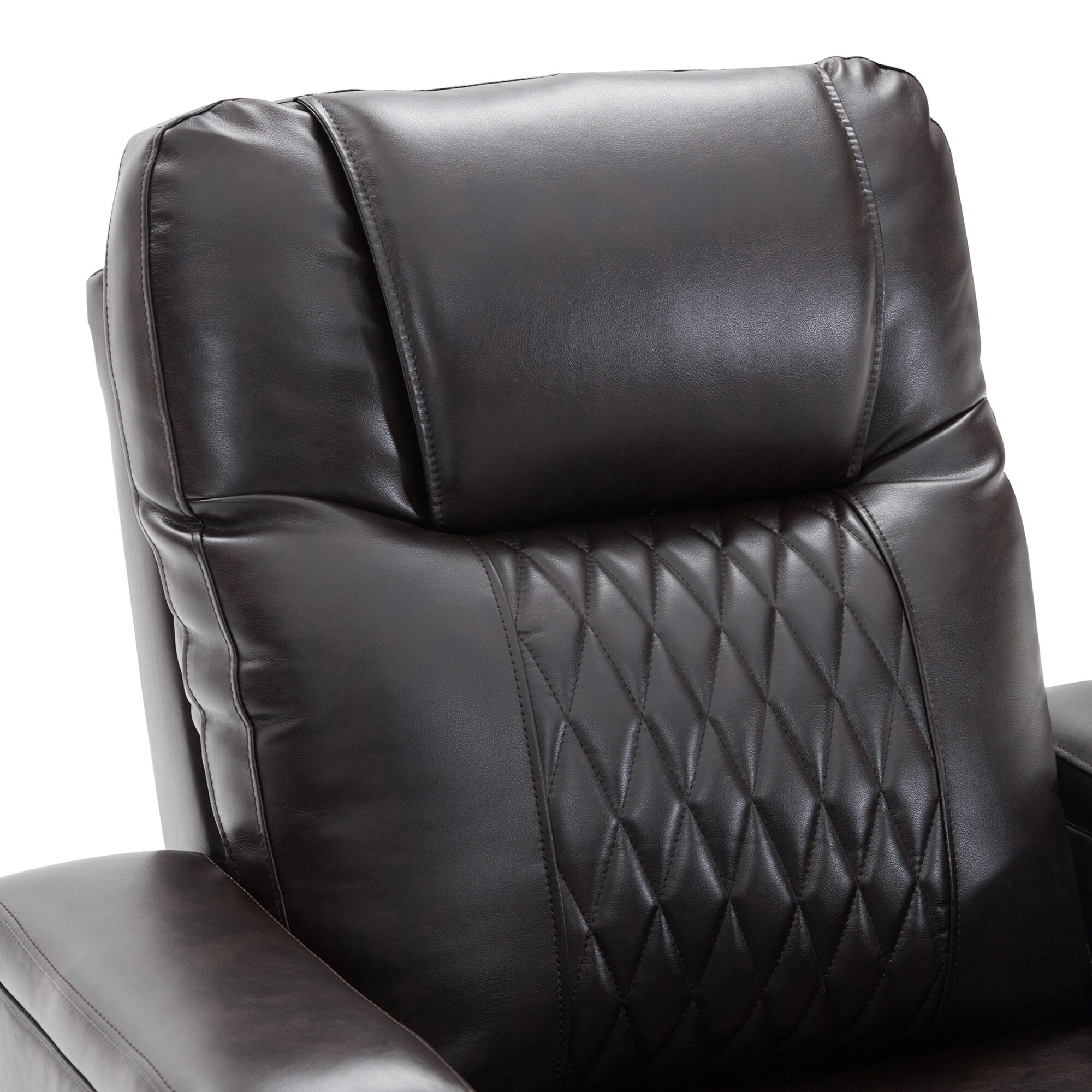 Fauteuil inclinable électrique Roomfitters avec ports de chargement USB, rangement dissimulé des accoudoirs, deux porte-gobelets et plateau pivotant à 360°