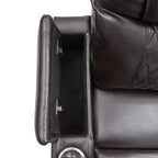 Fauteuil inclinable électrique Roomfitters avec ports de chargement USB, rangement dissimulé des accoudoirs, deux porte-gobelets et plateau pivotant à 360°