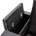 Fauteuil inclinable électrique Roomfitters avec ports de chargement USB, rangement dissimulé des accoudoirs, deux porte-gobelets et plateau pivotant à 360°