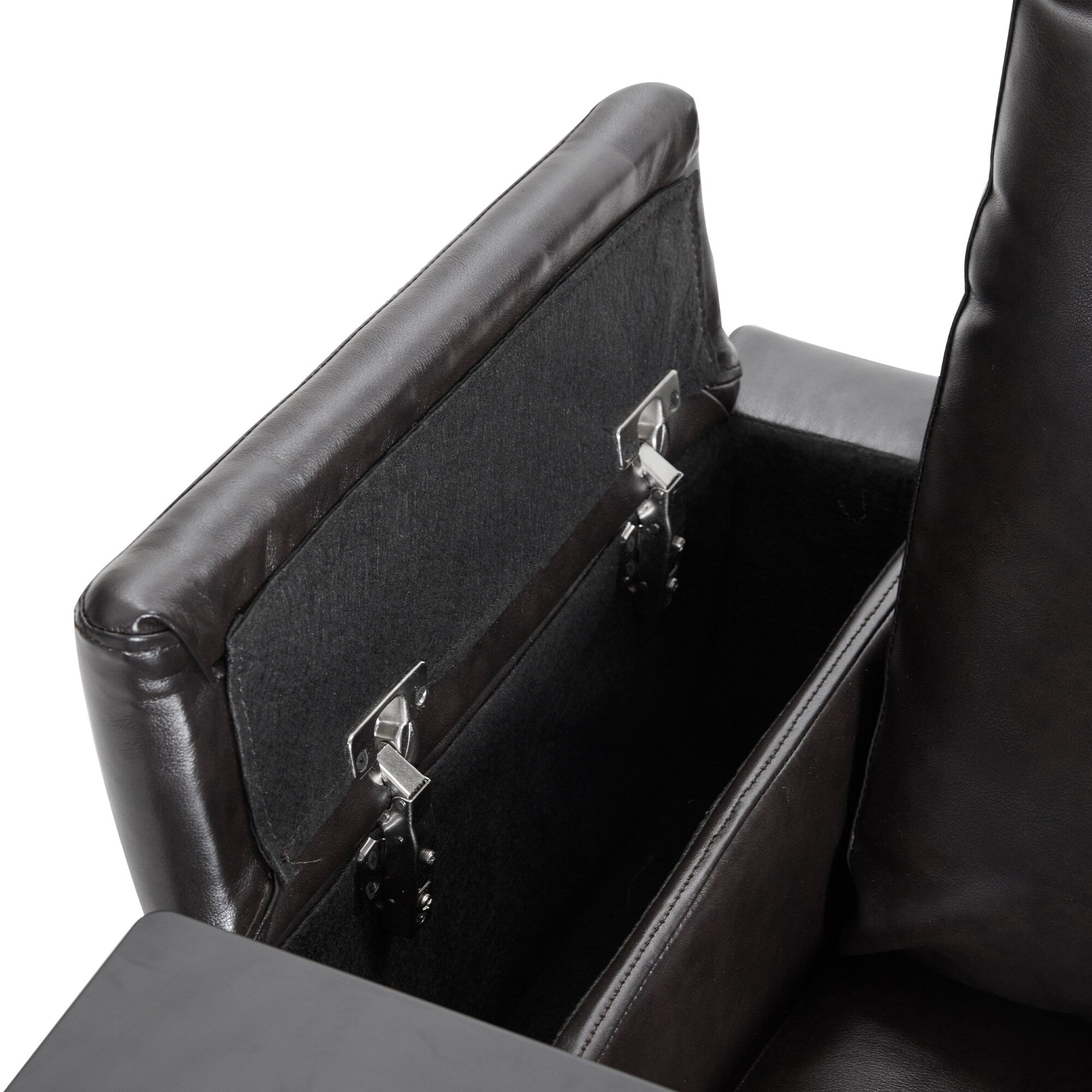 Fauteuil inclinable électrique Roomfitters avec ports de chargement USB, rangement dissimulé des accoudoirs, deux porte-gobelets et plateau pivotant à 360°