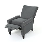 Fauteuil inclinable à dossier relevable Roomfitters avec accoudoirs roulés et siège rembourré pour salon ou bureau
