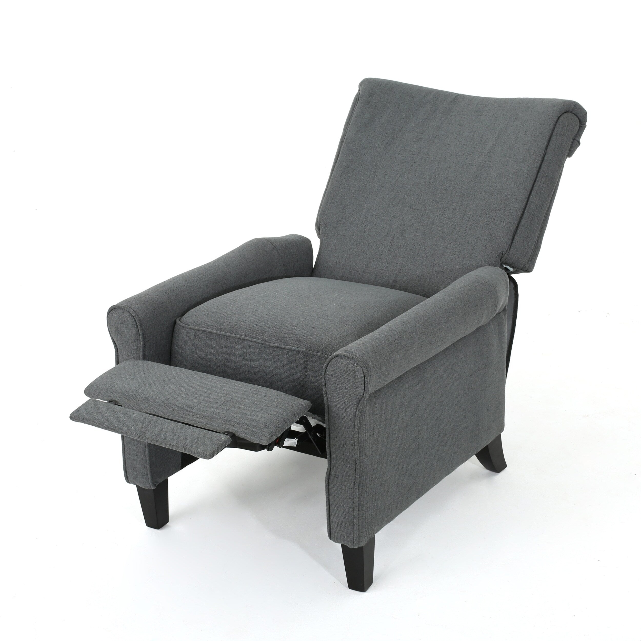 Fauteuil inclinable à dossier relevable Roomfitters avec accoudoirs roulés et siège rembourré pour salon ou bureau