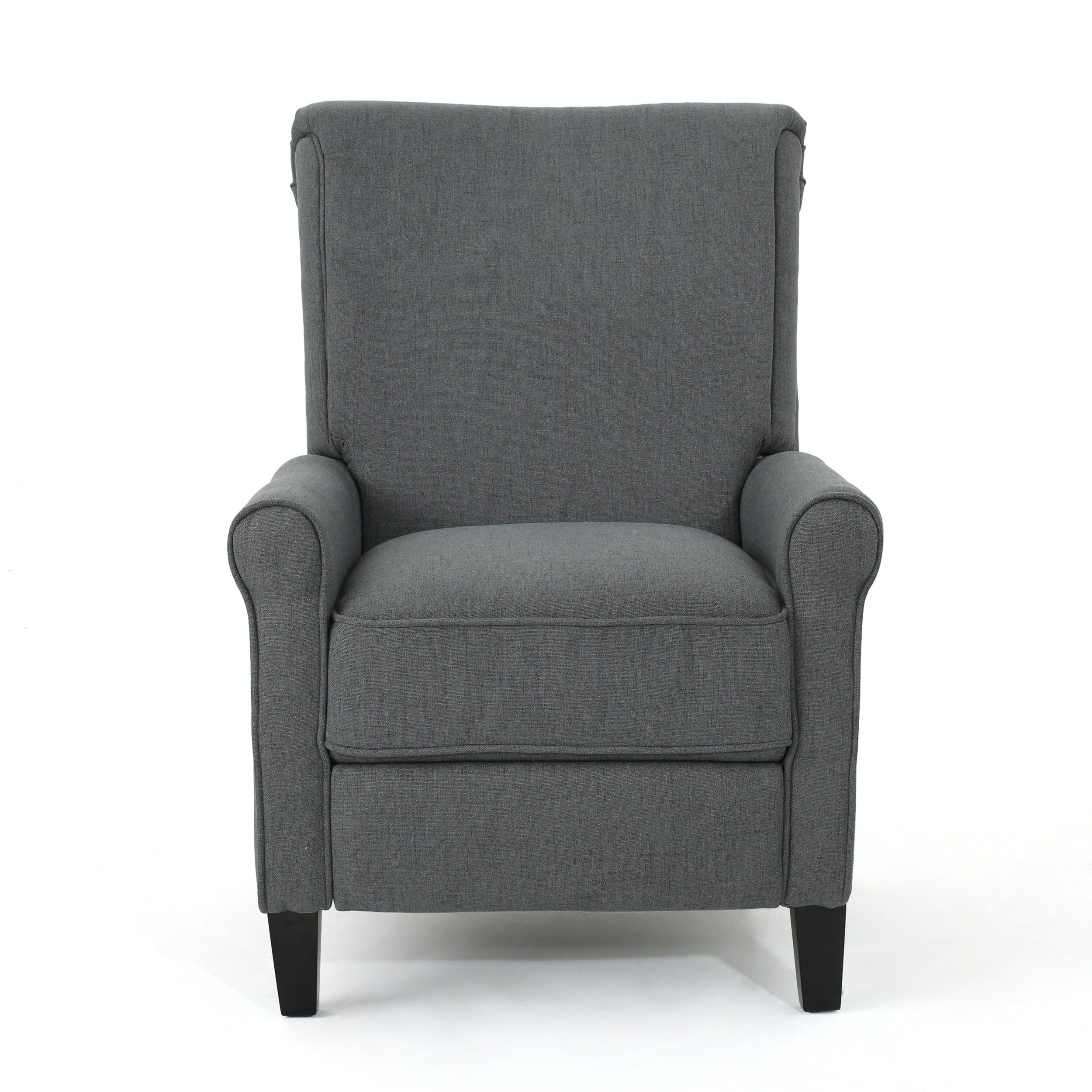 Fauteuil inclinable à dossier relevable Roomfitters avec accoudoirs roulés et siège rembourré pour salon ou bureau