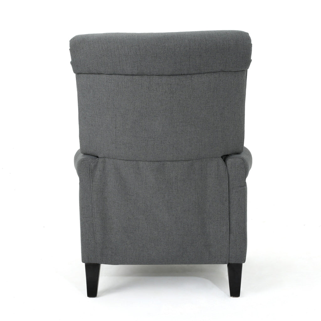 Fauteuil inclinable à dossier relevable Roomfitters avec accoudoirs roulés et siège rembourré pour salon ou bureau