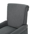 Fauteuil inclinable à dossier relevable Roomfitters avec accoudoirs roulés et siège rembourré pour salon ou bureau