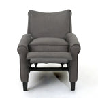 Fauteuil inclinable à dossier relevable Roomfitters avec accoudoirs roulés et siège rembourré pour salon ou bureau