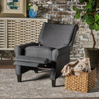 Fauteuil inclinable à dossier relevable Roomfitters avec accoudoirs roulés et siège rembourré pour salon ou bureau
