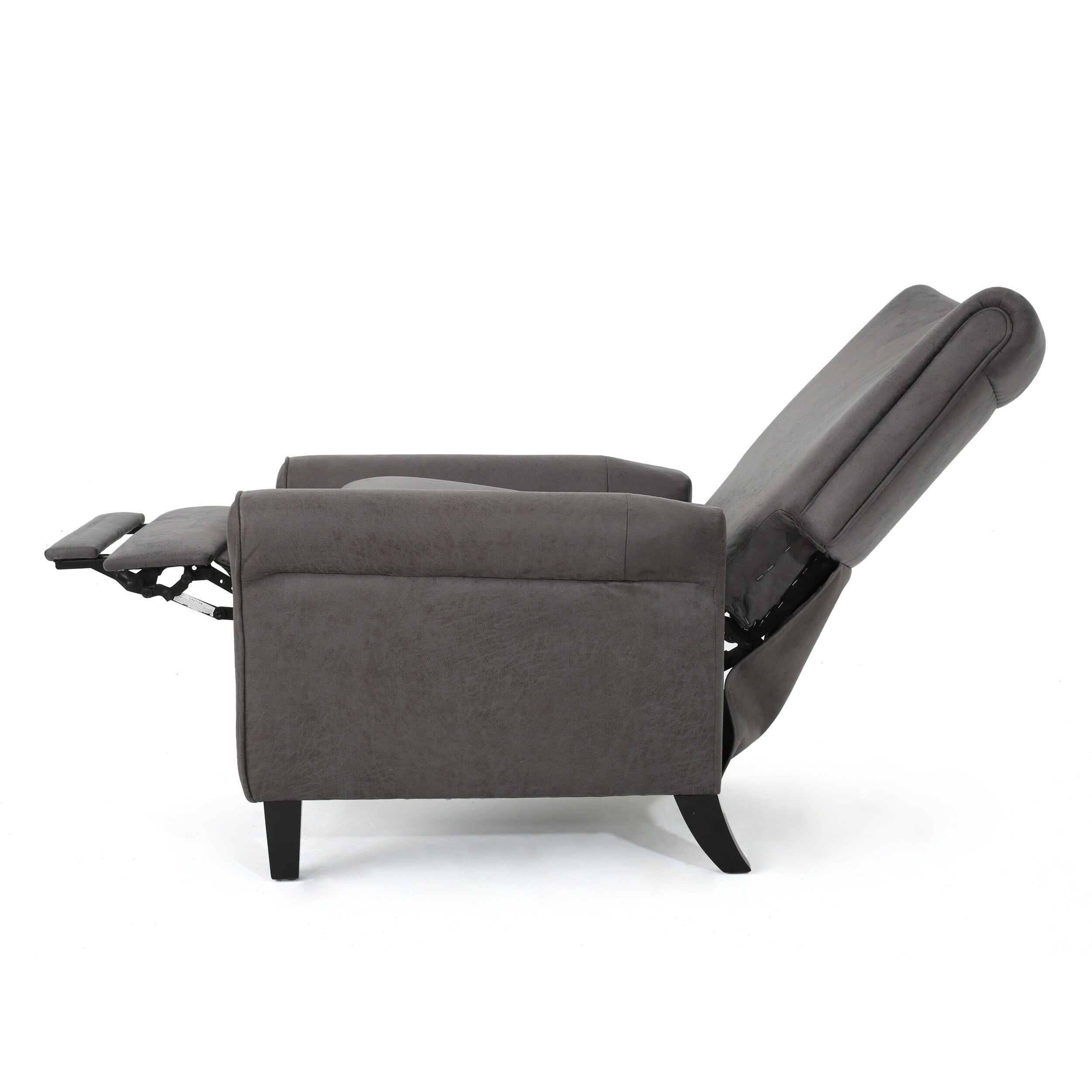 Fauteuil inclinable à dossier relevable Roomfitters avec accoudoirs roulés et siège rembourré pour salon ou bureau