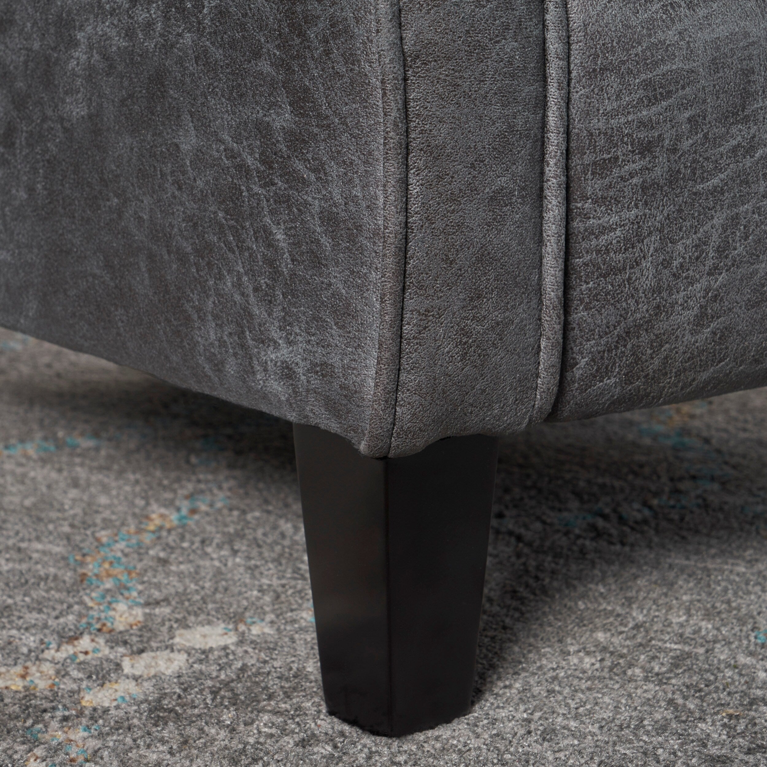 Fauteuil inclinable à dossier relevable Roomfitters avec accoudoirs roulés et siège rembourré pour salon ou bureau