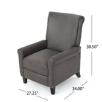 Fauteuil inclinable à dossier relevable Roomfitters avec accoudoirs roulés et siège rembourré pour salon ou bureau