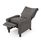 Fauteuil inclinable à dossier relevable Roomfitters avec accoudoirs roulés et siège rembourré pour salon ou bureau