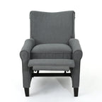 Fauteuil inclinable à dossier relevable Roomfitters avec accoudoirs roulés et siège rembourré pour salon ou bureau