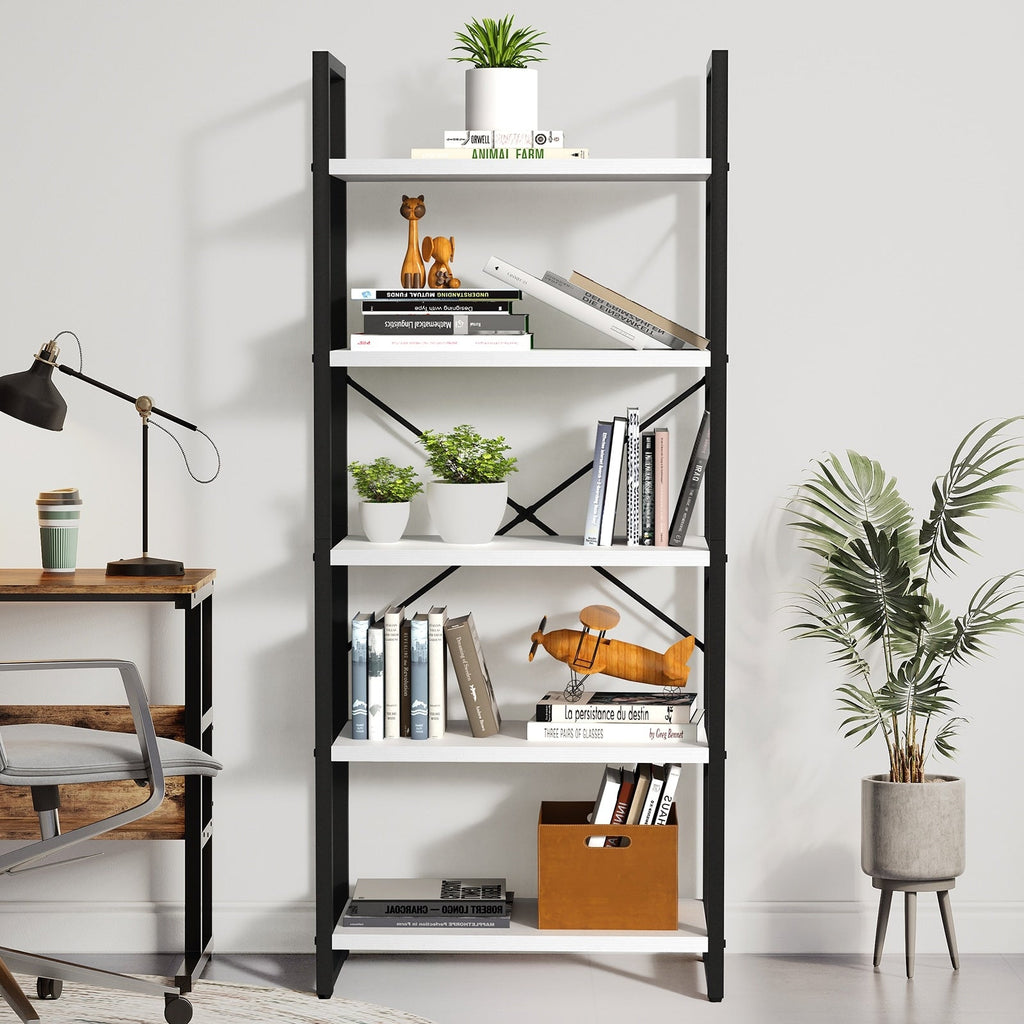 Bibliothèque moderne à 5 niveaux en bois Roul