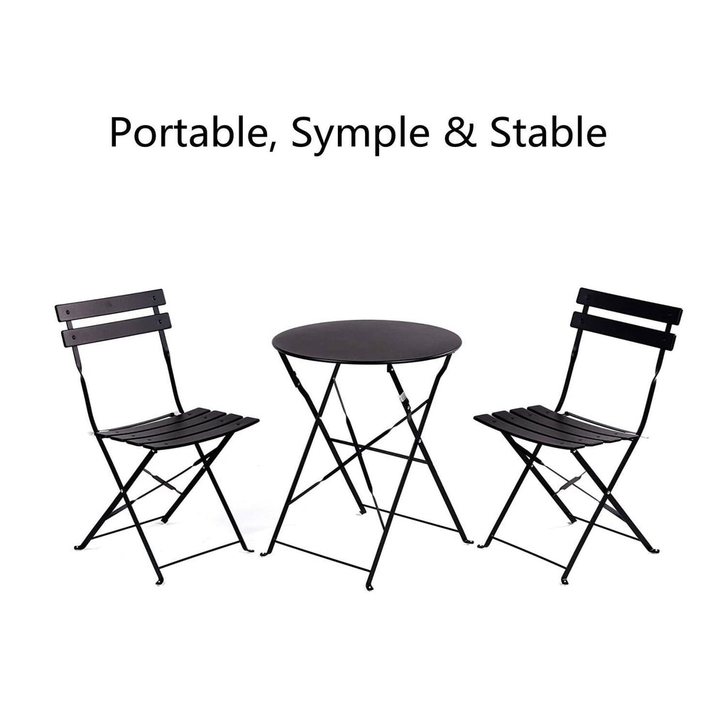 Ensemble bistro rond pour 2 personnes - 23,6 pouces de long
