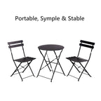 Ensemble bistro rond pour 2 personnes - 23,6 pouces de long