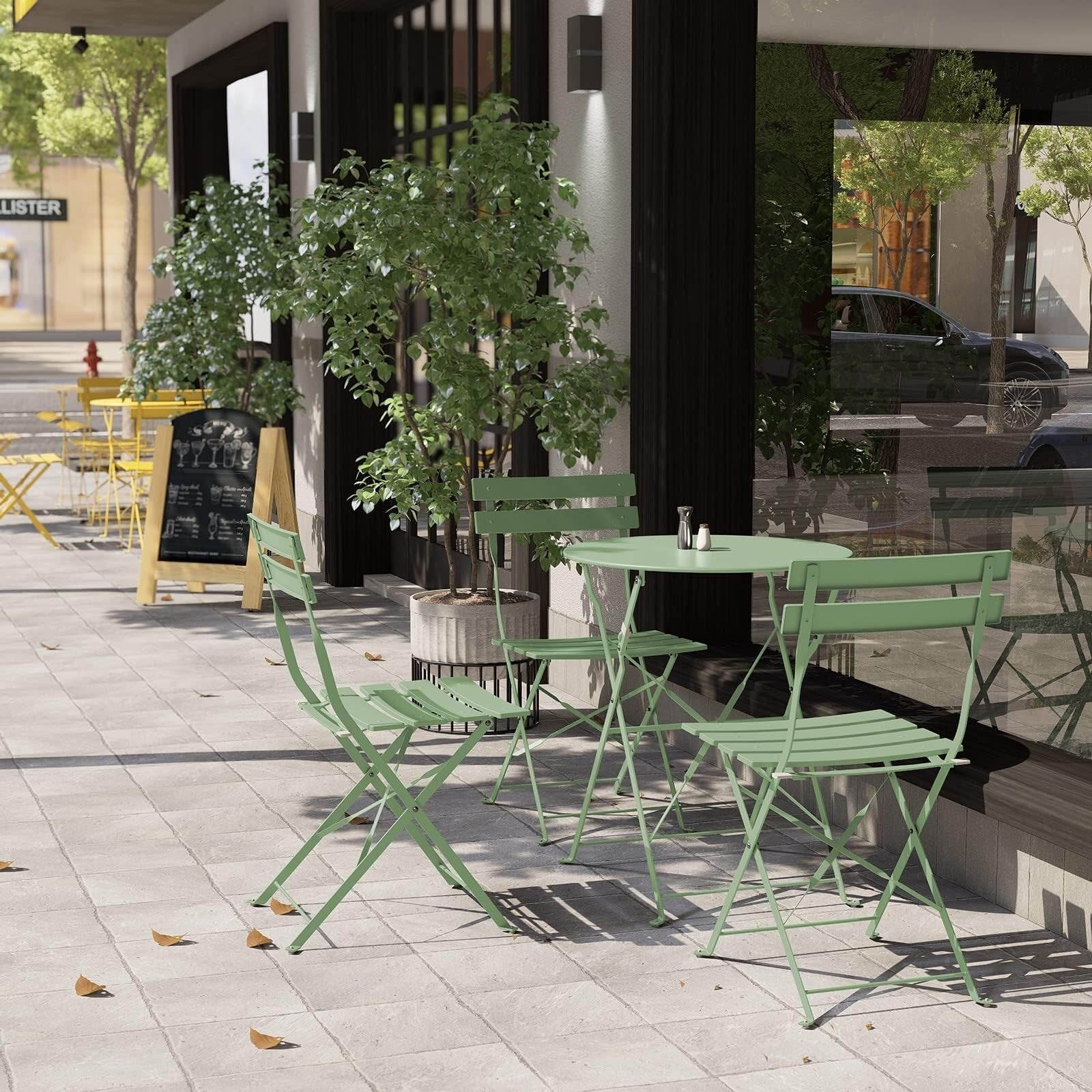 Ensemble bistro rond pour 2 personnes - 23,6 pouces de long