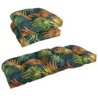 Rounded Back Tufted Indoor/Outdoor Settee Cushion Set (Set of 3) - 19 x 19