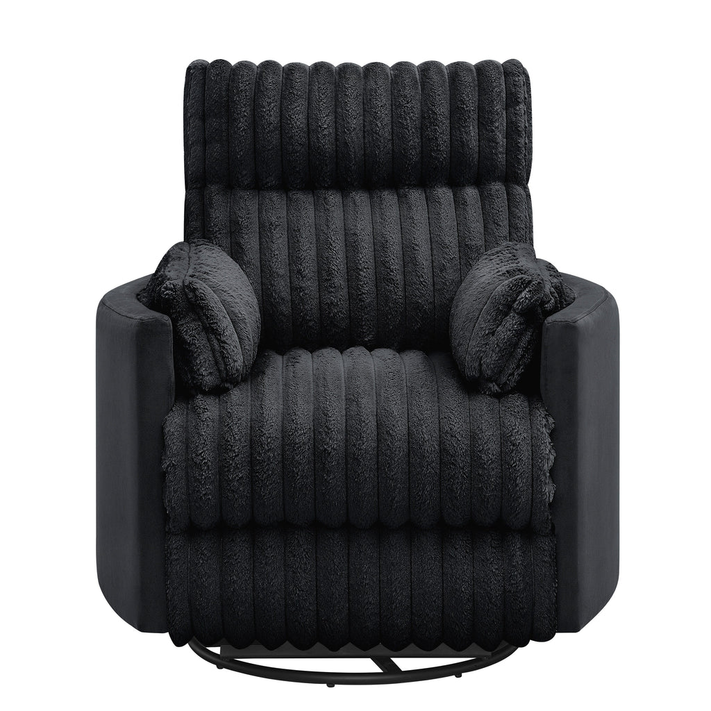 Fauteuil inclinable manuel Bocaton Wide Wale en velours côtelé de Roundhill Furniture