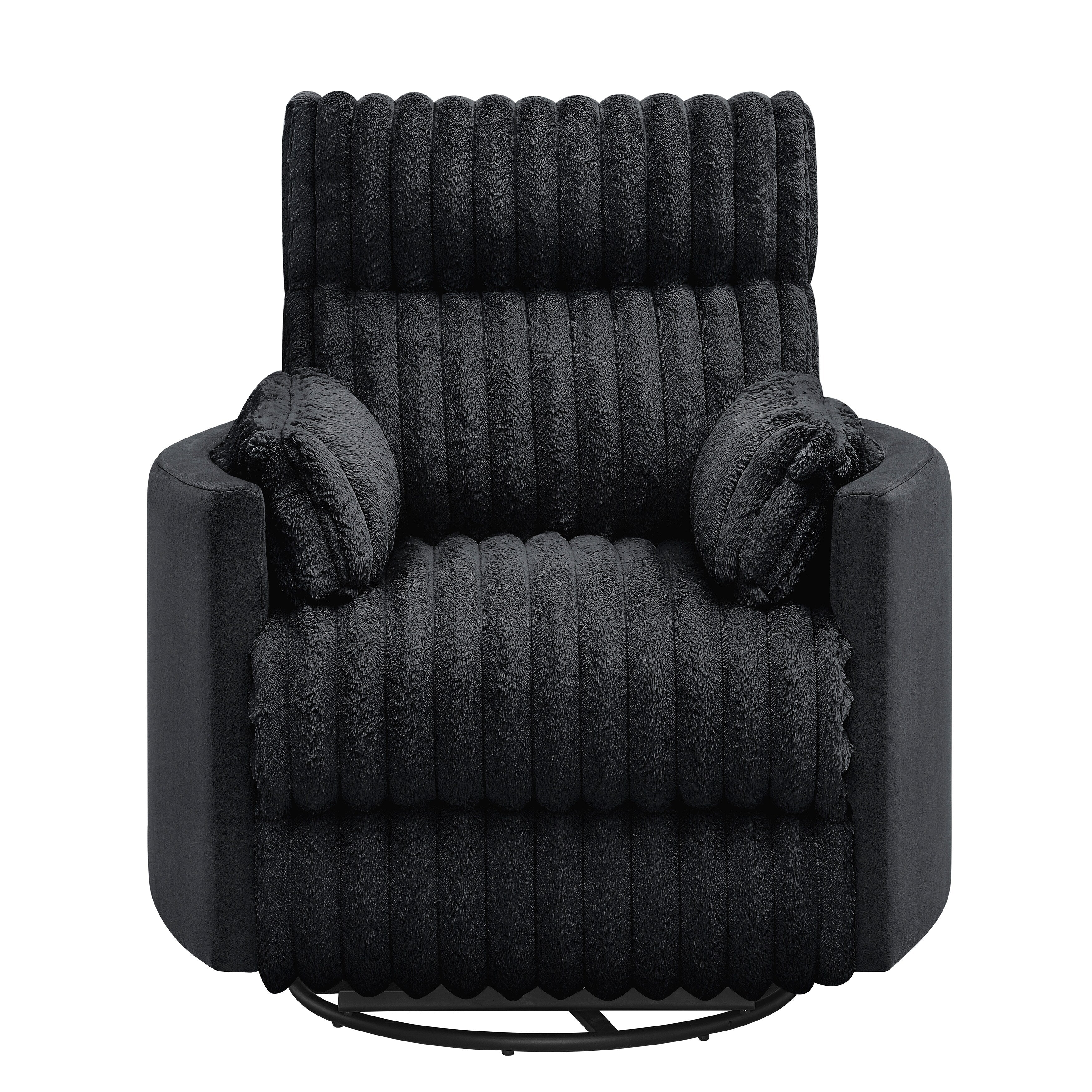 Fauteuil inclinable manuel Bocaton Wide Wale en velours côtelé de Roundhill Furniture