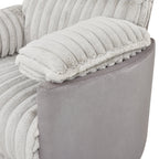 Fauteuil inclinable manuel Bocaton Wide Wale en velours côtelé de Roundhill Furniture