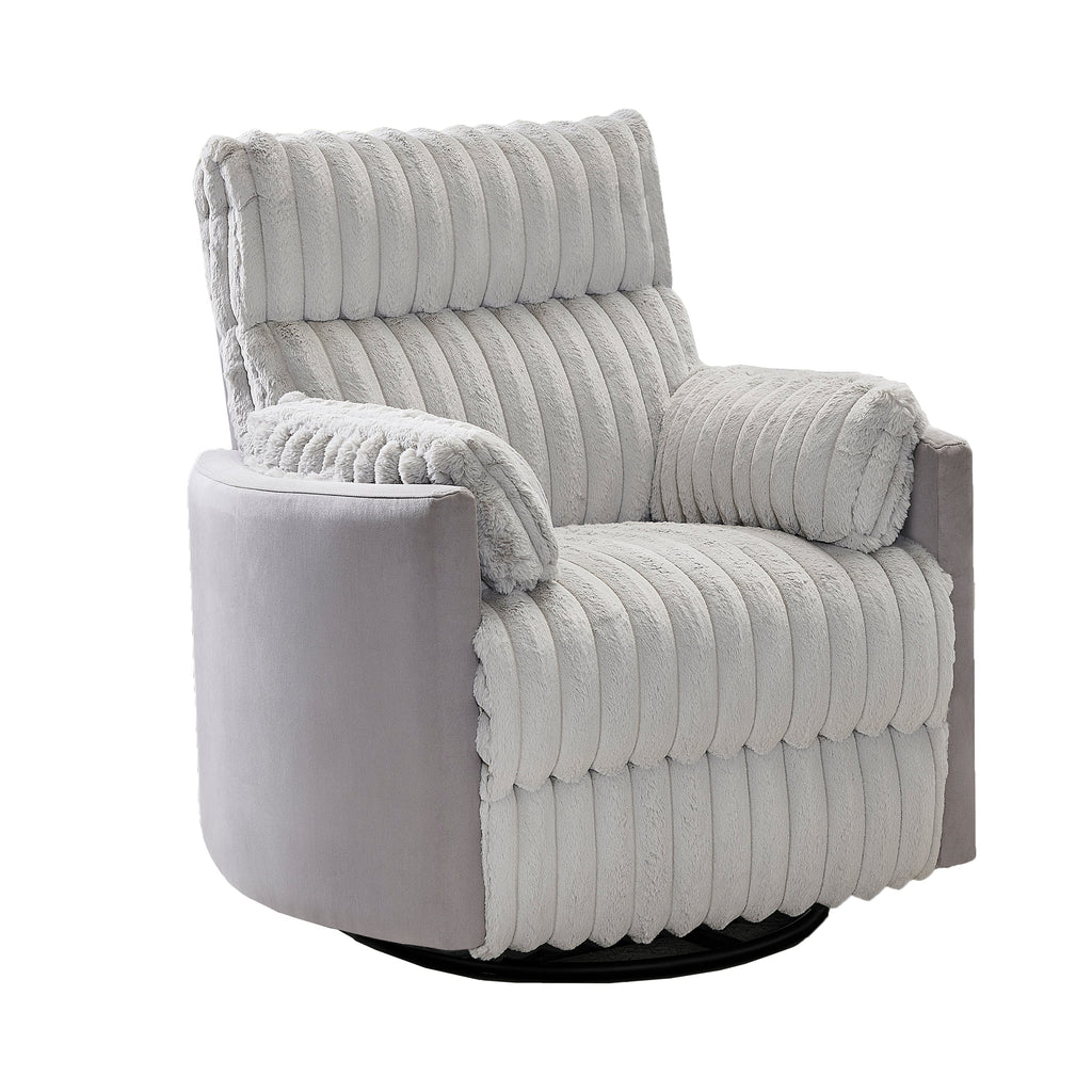 Fauteuil inclinable manuel Bocaton Wide Wale en velours côtelé de Roundhill Furniture