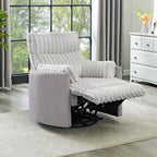 Fauteuil inclinable manuel Bocaton Wide Wale en velours côtelé de Roundhill Furniture