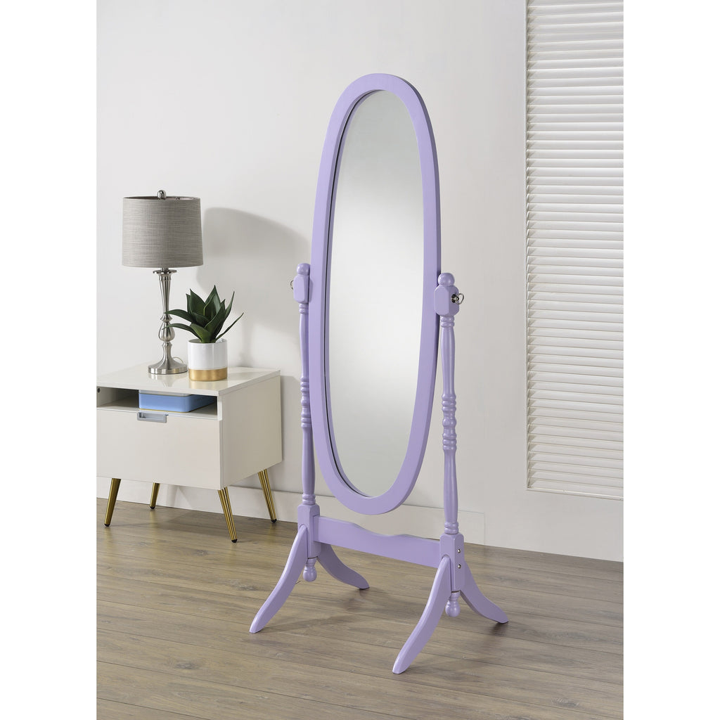 Miroir psyché traditionnel en bois Copper Grove Monks Hood de Roundhill Furniture
